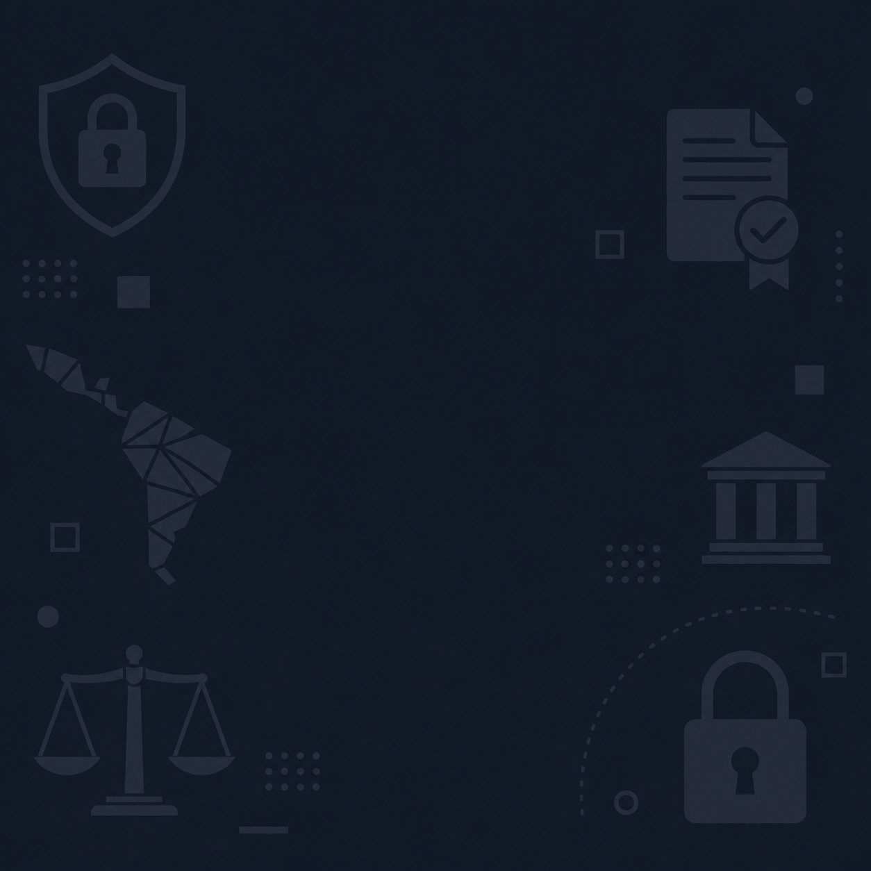 Imagen que hace referencia a las leyes de protección datos de LATAM. Imagen realizada con la IA de HubSpot